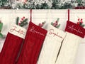 2025 Knitted Christmas Stockings, Personalized Family Stocking Gifts, Embroidered Christmas Socks, Custom Named Stockings product logo