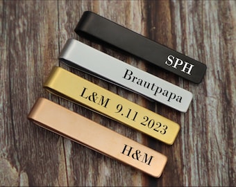 Fermacravatta personalizzato Personalizza il tuo messaggio Fermacravatta personalizzati per gli sposi, regali per gli sposi, matrimonio, fermacravatta personalizzato, regalo per lui