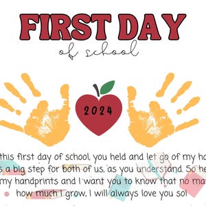 First Day of School Handprint Printable - Il 300x300.6239359477 Huci 