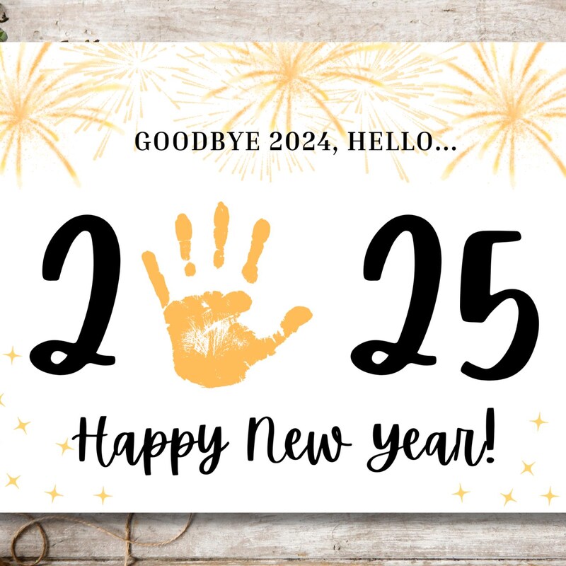 New Year Template Crafts Etsy