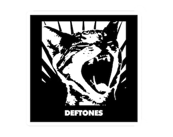 Deftones Aufkleber | Deftones |Sticker y2k Gothic Musik| Vinyl-Aufkleber | Laptop Aufkleber