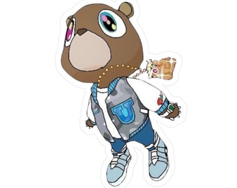 Abschluss-Bär Aufkleber | Kanye West Sticker-Aufkleber