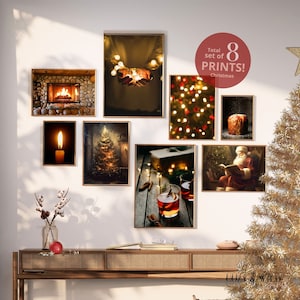 Christmas Gallery Wall Art: Cozy Holiday Prints Set (Digital Download)