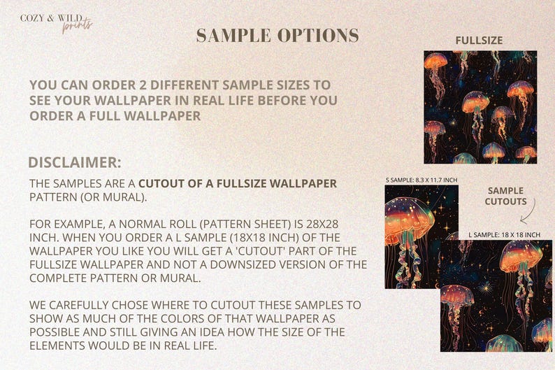 Sample options dark background with jellyfish