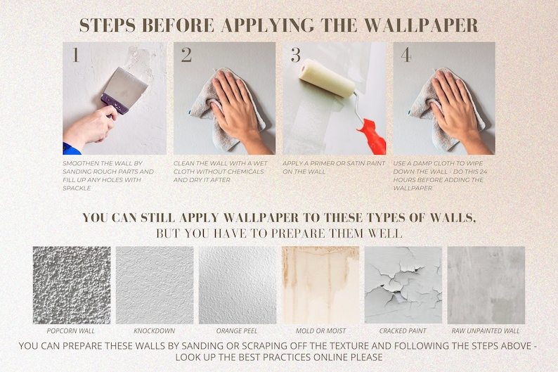 How to prepare your wall before applying wallpaper