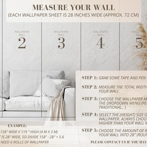 Measure your wall for wallpaper