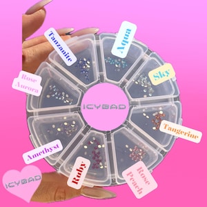 192pcs Swarovski Crystals Mixed Colorful Tooth Gems