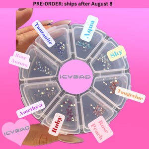 192pcs Swarovski Crystals Mixed Colorful Tooth Gems