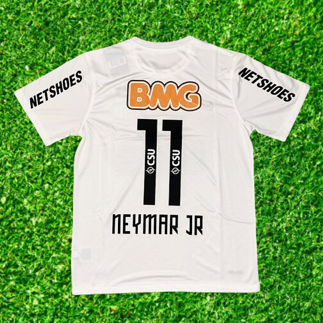 Neymar JR 11 Santos FC Home Retro Jersey 2011-2012, Neymar JR Inspired