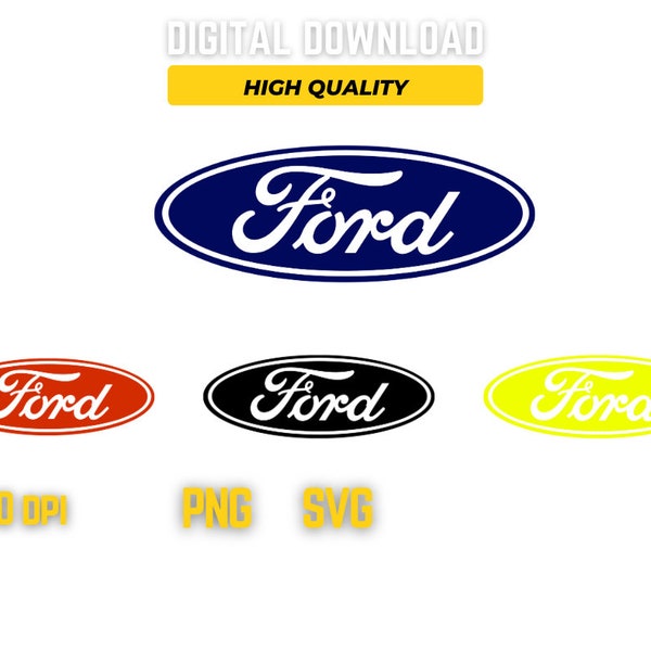 Digital Ford Logo SVG File for DIY Ford Projects - Printable Design