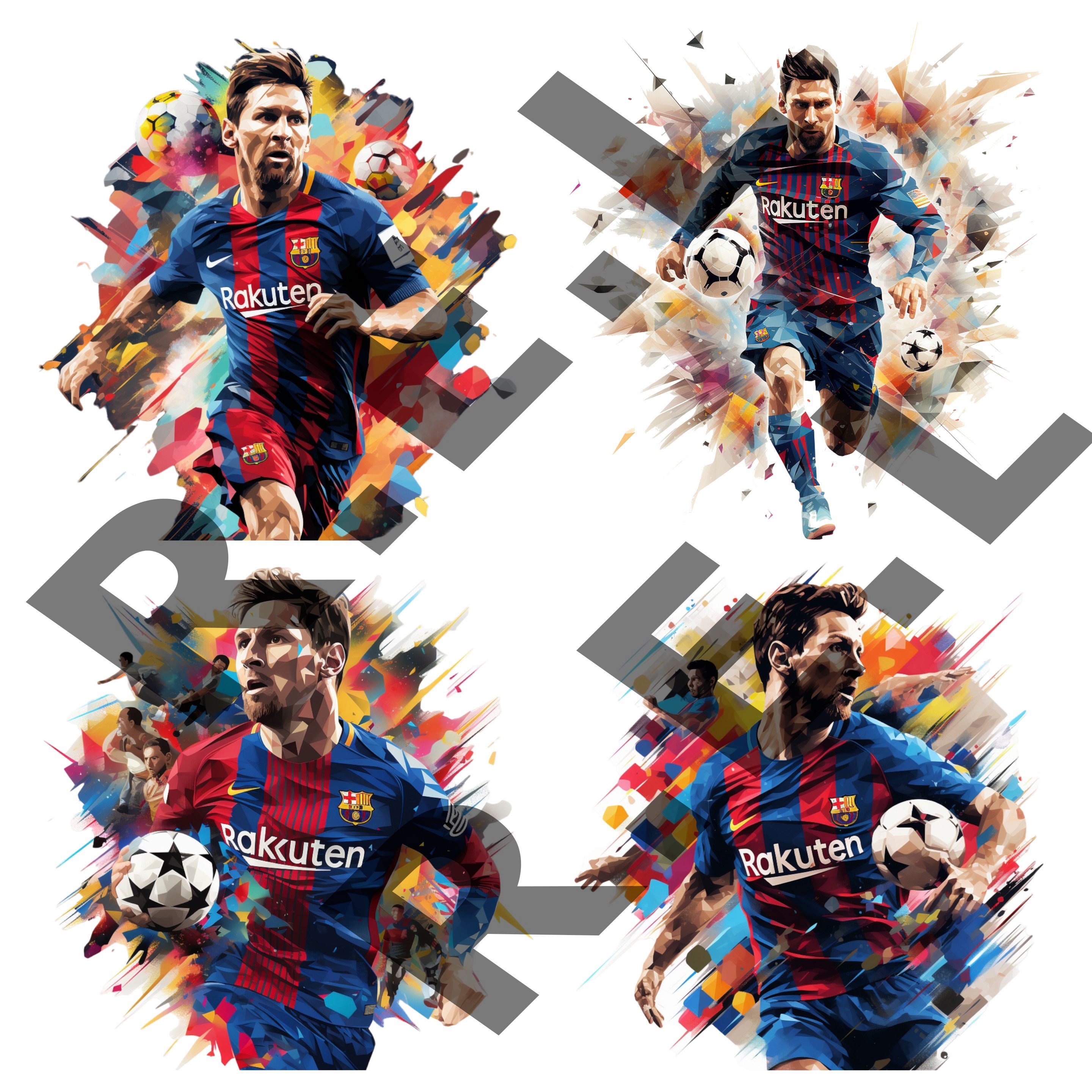 Barcelona Lionel Messi Jersey Pendant with enamel 3D model 3D printable