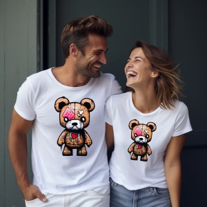 Cute Urban Teddy Bear PNG for Colorful Sublimation Designs and Streetwear