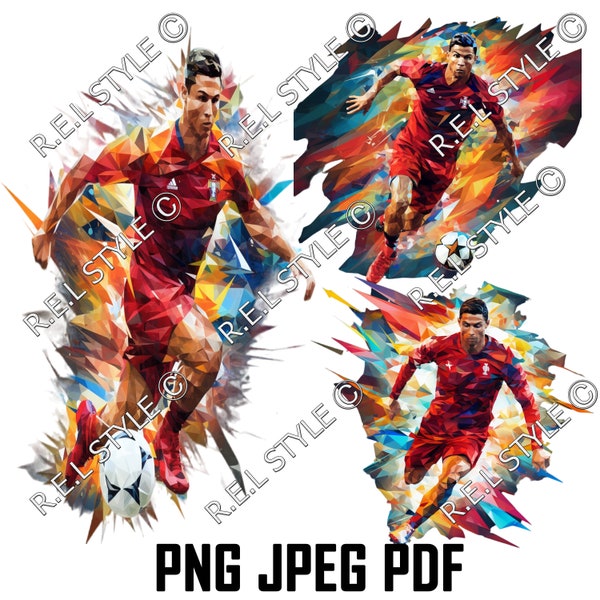 Ronaldo cristiano cr7 PNG\PDF\JPEG Digital Download Clip Art