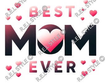 Best MoM ever Mother's Day png sublimation design download, floral png, Mother's Day png, mom png, sublimate designs download