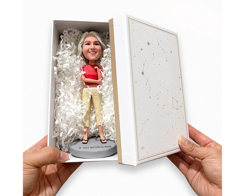 Fully Custom Single Female Bobblehead – Personalized Woman Gift main image 0