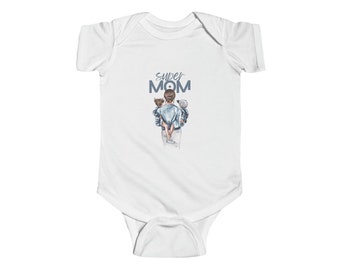 Infant Fine Jersey Bodysuit mom momy t-shirt baby best