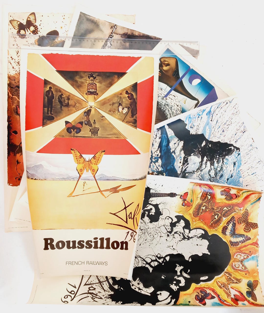 Salvador Dali (1904-1989) - the 6 SNCF Posters (complete Collection) ¬ ...