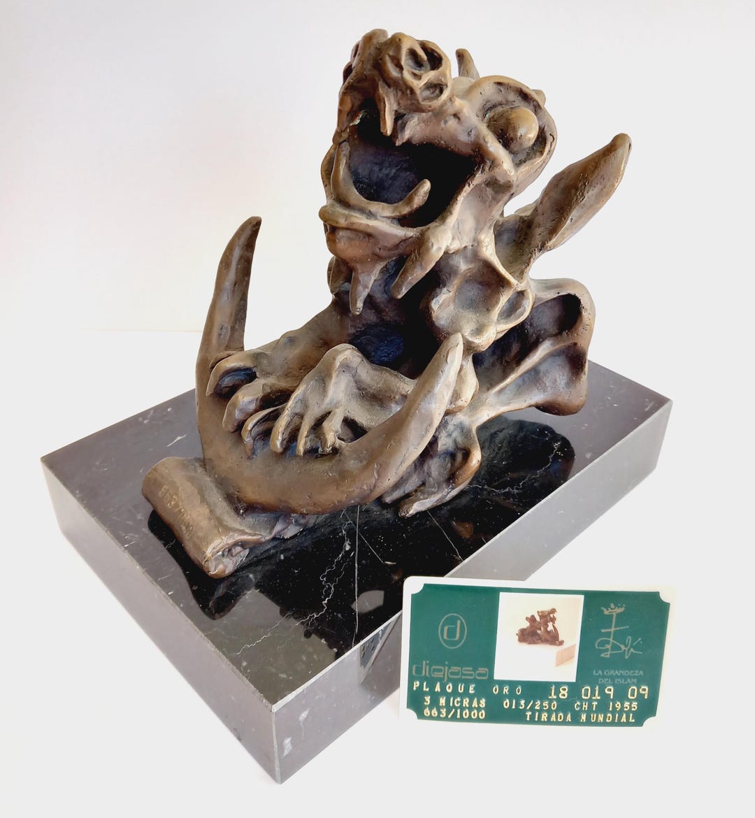 Salvador Dali (1904-1989) - the Grandeur of Islam (24k Gold Plated ...