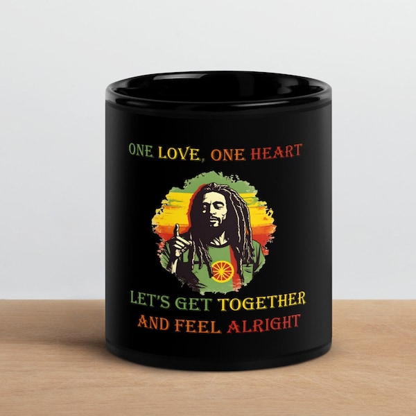 Bob Marley Coffee mug Reggae lover gift Jamaica coffee mug Rasta coffee mug Rasta Gift for Bob marley fan gift for boyfriend gift for him