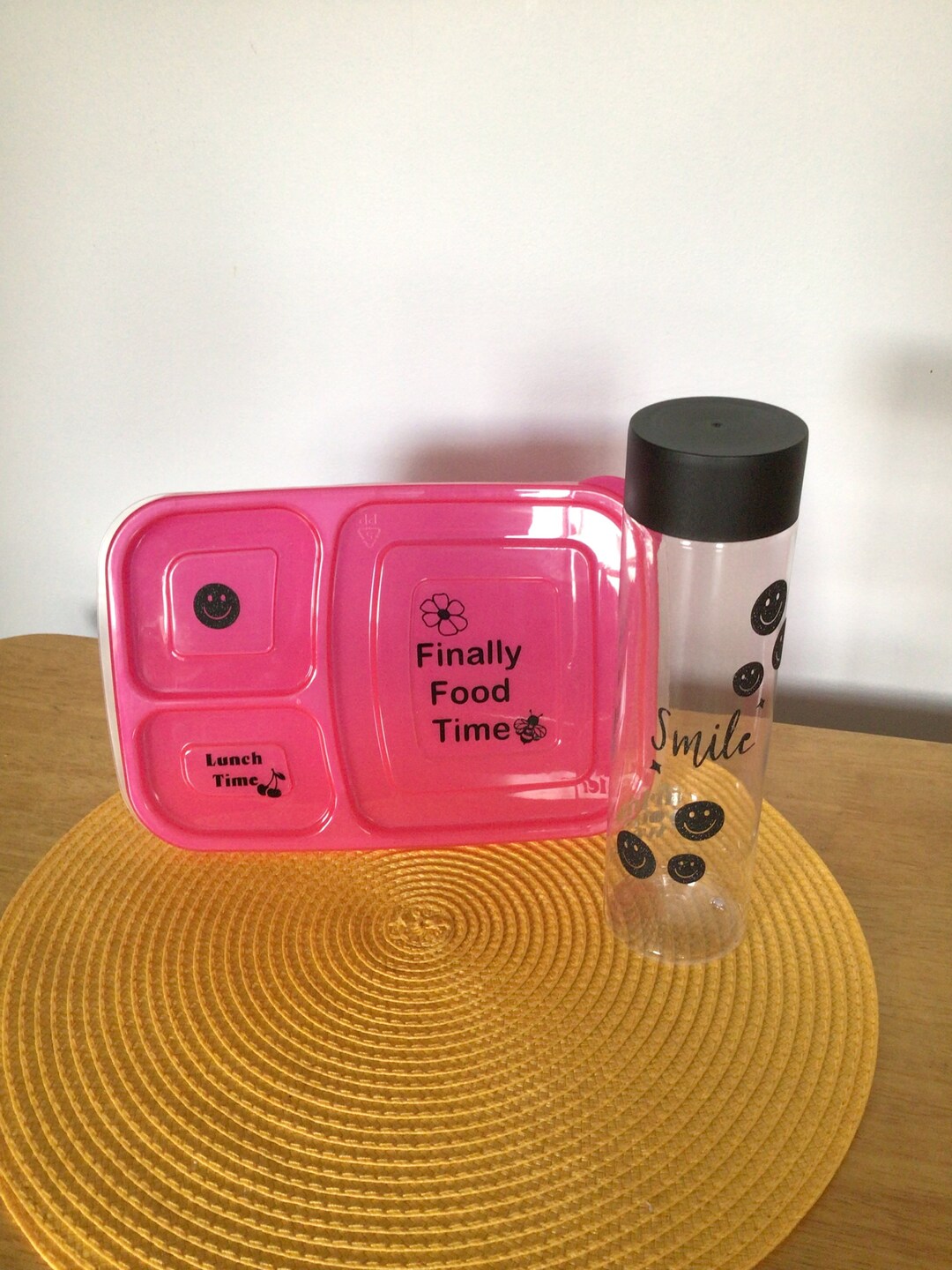 Lunch Box and Bottle Set - Etsy