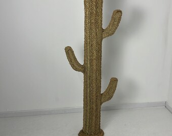 "Cactus" straw coat stand, 1970s