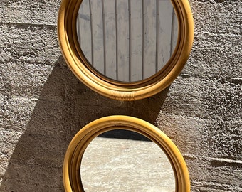 Set of 2 Mid-Century Côte d'Azur 1960s wall mirrors