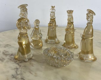 Mid-Century Murano Glass Nativity attributed to Gino Cenedese, 1960s