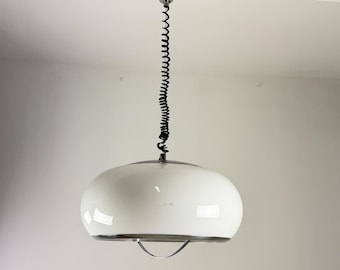 Large Stilux-Milano drop-down pendant lamp, 1970s
