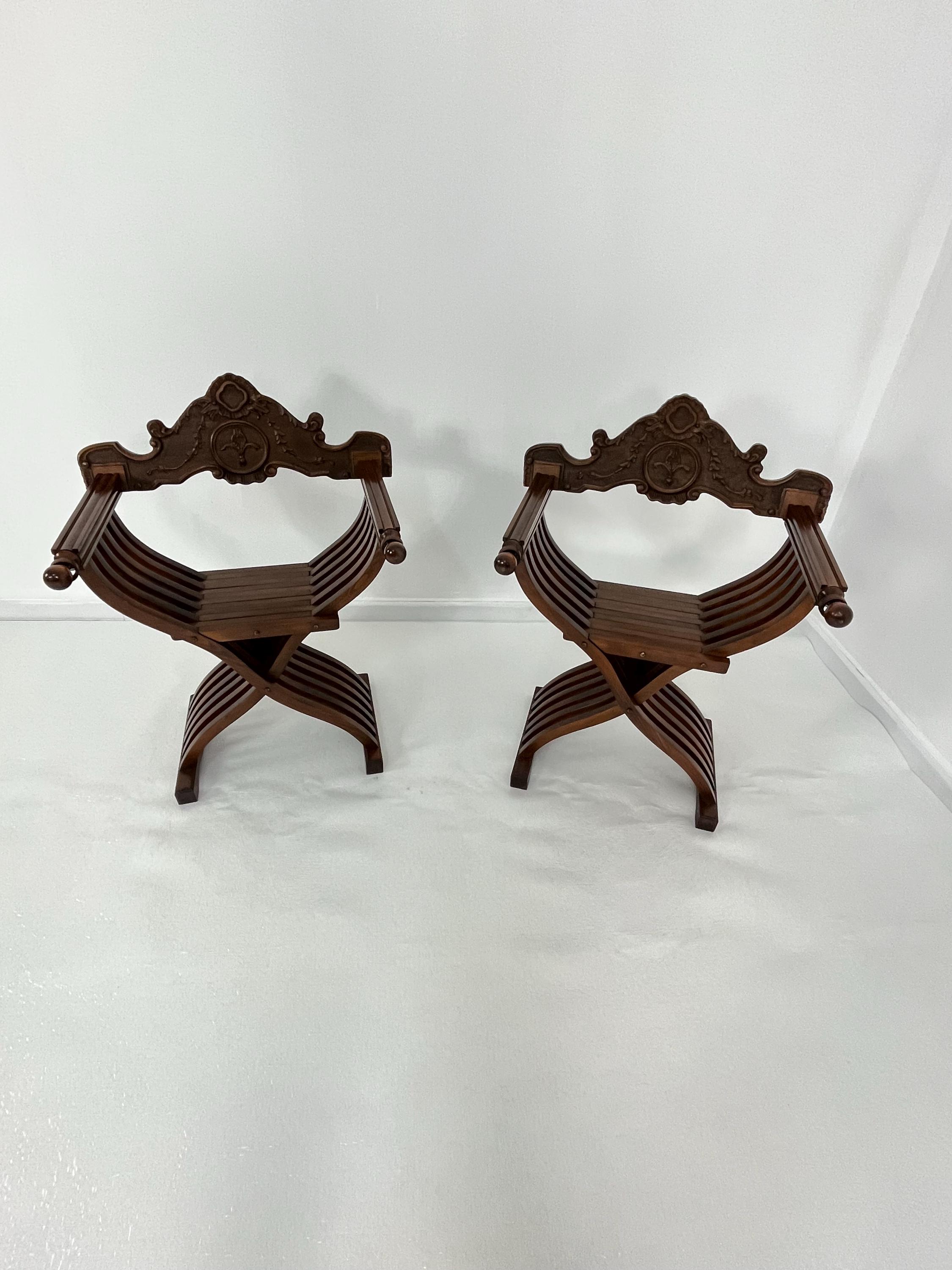 Juego de sillas plegables italianas modelo 