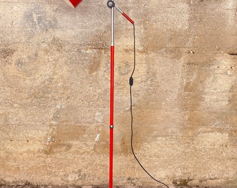 Mid-century adjustable floor lamp in the style of Stilux Italian design from the 60s