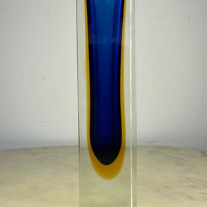 Vase in Murano sommerso glass, 30 cm high, attributed to Flavio Poli, Italy, 1970s