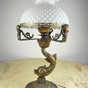 Bronze table lamp, Italy, 1950s