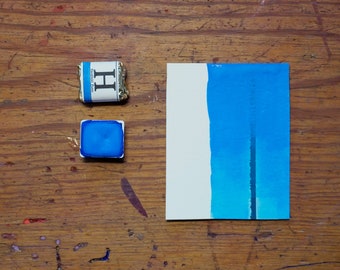 Kobaltblau handgemachtes Gouache Opak Aquarell
