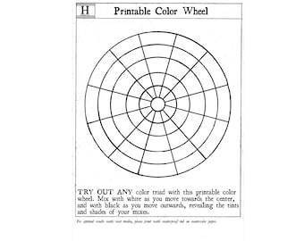Color Wheel Printable
