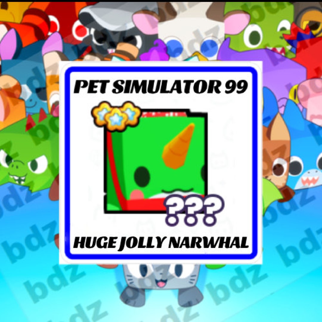 Pet Simulator 99 Huge Jolly Narwhal - Etsy