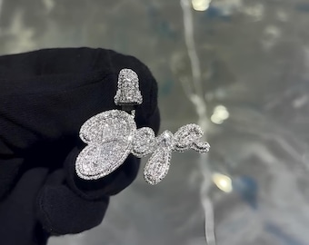 VVS Moissanite Custom Name Pendant Iced Out | Personalized Gold Diamond Name Necklace | Hip Hop Jewelry for Men & Women |Gift for Him or Her