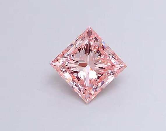 Princess Fancy Intense Pink VVS2, Loose Lab Grown Diamond