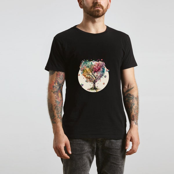 Herunterladbares Unisex-T-Shirt Digitales Design-Produkt Doppelseitig
