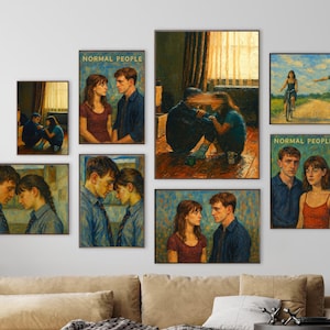 Prints van normale mensen - Set van 8 | Poster Normale mensen