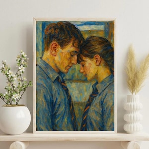 Normal People Acrylic Painting Wall Art/ Art Print/ Poster