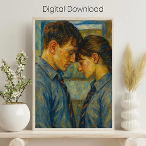 Normale mensen acrylschilderij muurkunst/kunstprint/poster - DIGITALE DOWNLOAD