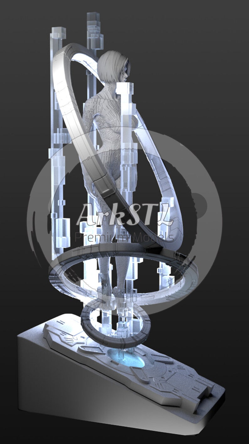 Cortana Halo 3D Figure STL 3D Model 3D Printable File 3D Printing Model ...