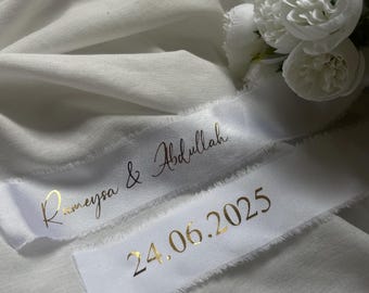 Blumenstraußband personalisiert | Strauß | Brautstrauß  | Flower