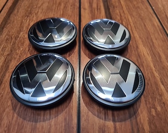 4x Volkswagen naafdoppen voor lichtmetalen velgen voor de meeste VW Polo, T-cross 56 mm