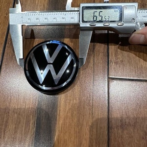 4x Tapas centrales para llantas de aleación Volkswagen para el nuevo modelo VW 65 mm imagen 4