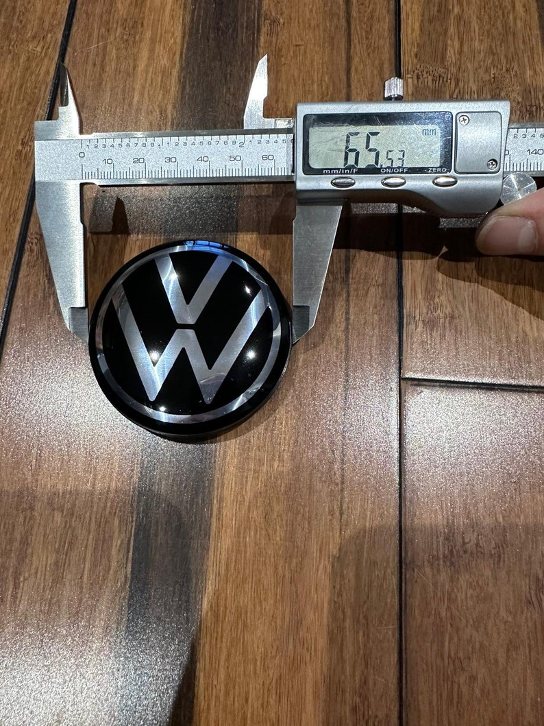 4x Tapas centrales para llantas de aleación Volkswagen para el nuevo modelo VW 65 mm imagen 4