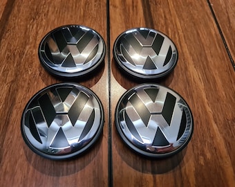 4x lichtmetalen velgen Volkswagen naafdoppen voor VW Golf, Passat, Tiguan - 3B7 601 171 - 65 mm