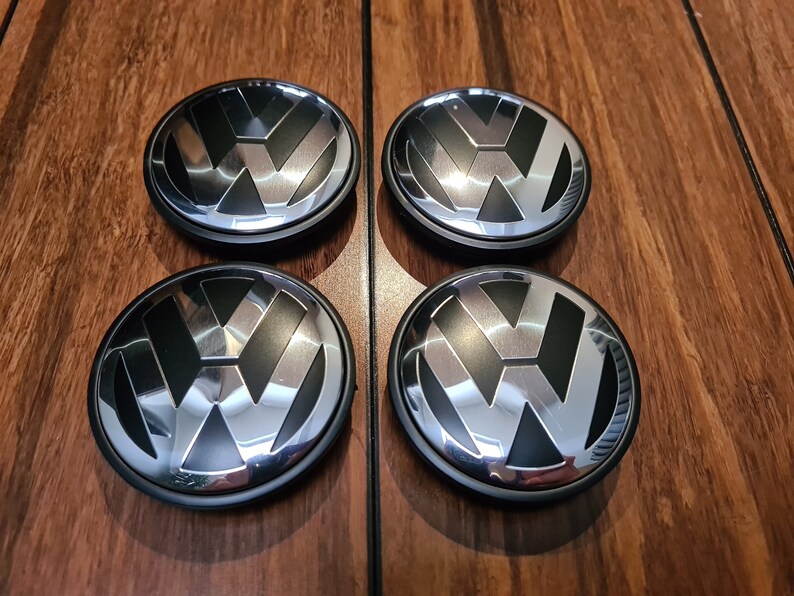 4x Tapas centrales para llantas de aleación Volkswagen para el nuevo modelo VW 65 mm 3B7 601 171