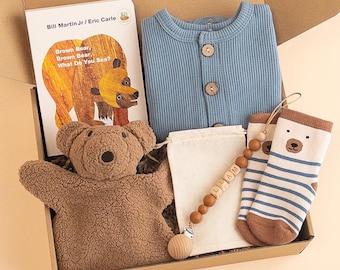 Baby Boy Gift Box, Custom Baby Gift, Baby Shower Boy, Personalized Newborn Gift Basket, Baby Boy Gift