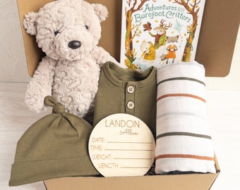 Baby Gift Box, Baby Boy Gift Box, Baby Gifts Personalized, Baby Shower Gift Boy, Gifts for Baby Boy, New Baby Gift Basket, Custom